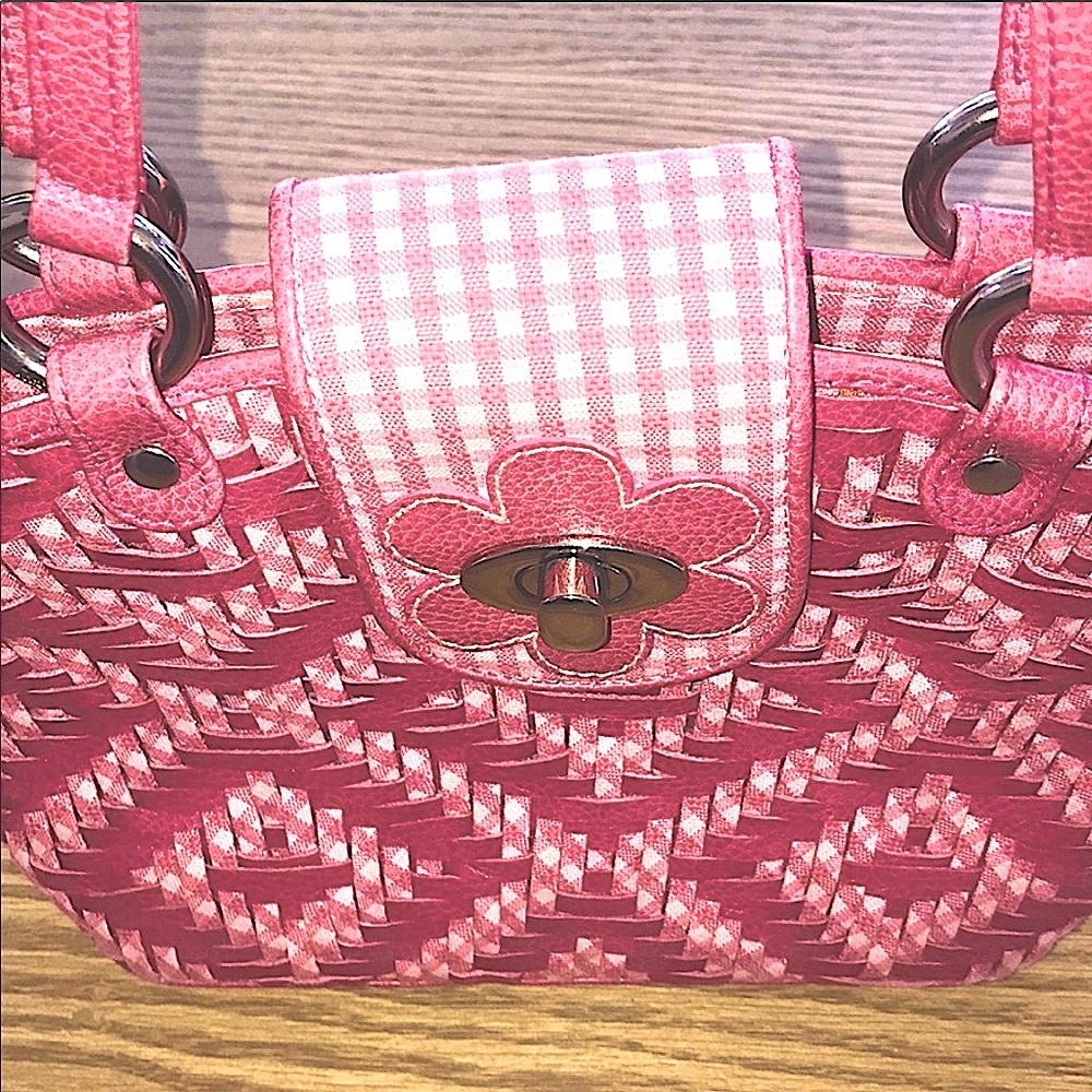 ISABELLA FIORE WHITE AND PINK HAND BAG 💖 - Picture 4 of 6
